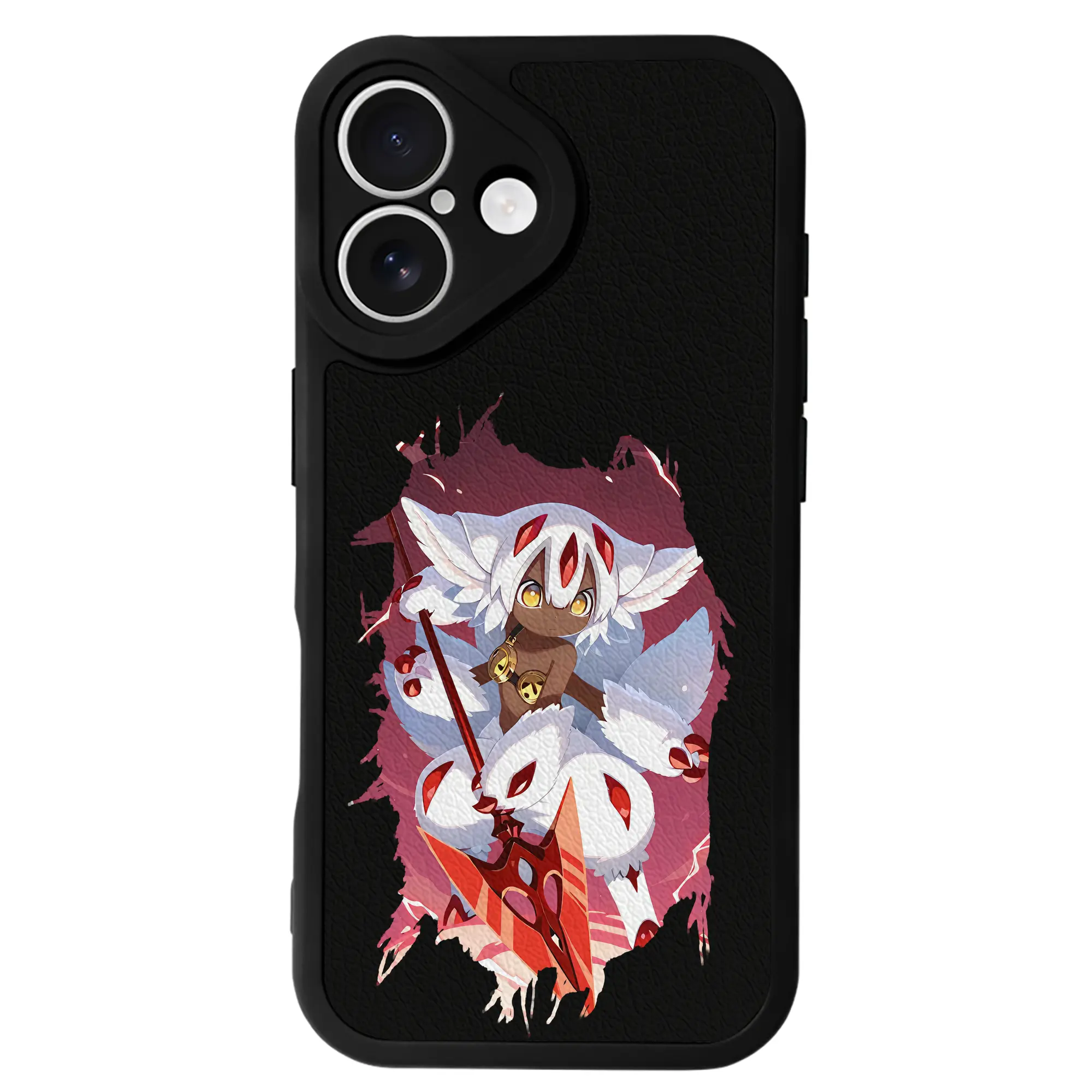 メイドインアビス グッズ,ファプタ - IPhone 16シリーズ対応 ・ シリコンスマホケース ・ レザー調 ・ 高精度フィット ・ 耐衝撃 ・ ワイヤレス充電対応 ・ 精密カット